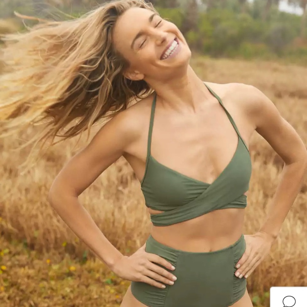 Aerie Criss Cross Bikini Top